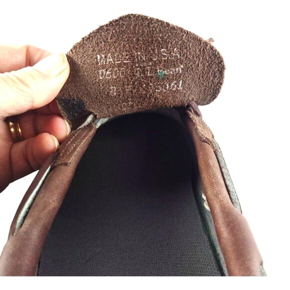 L.L. Bean Women's Rubber Brown Waterproof Size 8 Made In USA Moc Bean Boots - Picture 7 of 7